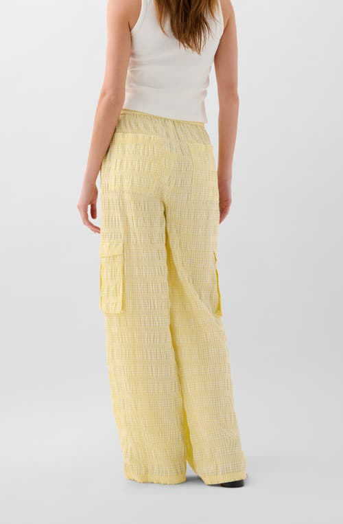 Scalpers Cop Check Pant In Yellow