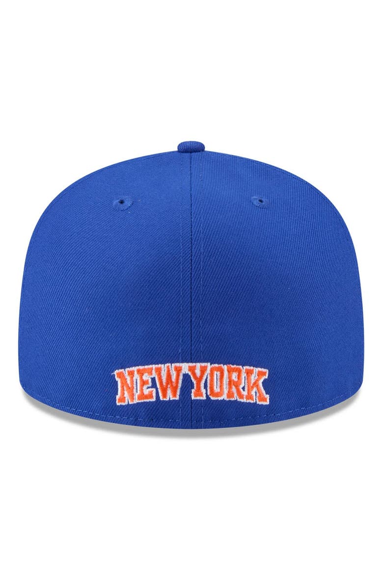 New Era Men's New Era  White/Blue New York Knicks 2025 NBA Tip Off Split Panel 59FIFTY Fitted Hat, Alternate, color, White
