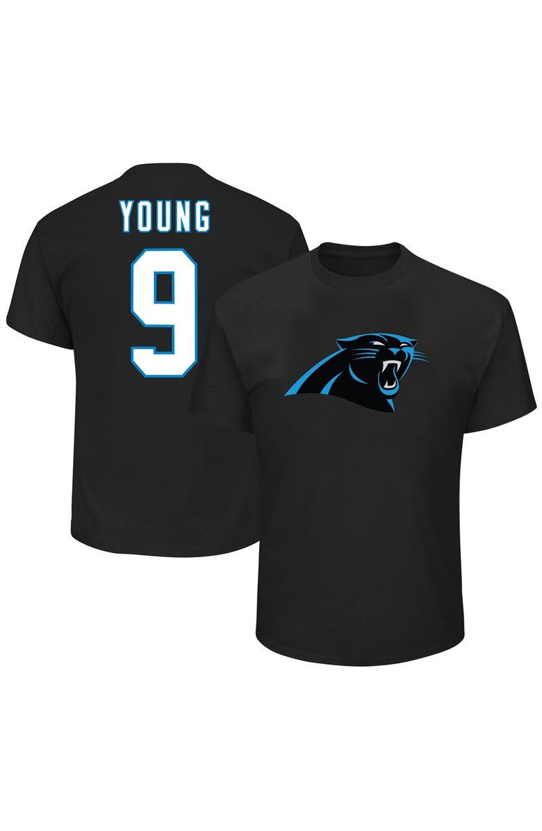 FANATICS Men's Fanatics Branded Bryce Young Black Carolina Panthers Big & Tall Player Name & Number T-Shirt, Main, color, Black