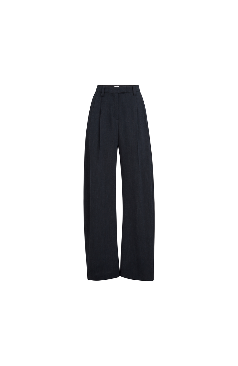 Brunello Cucinelli Crêpe chevron trousers, Alternate, color, Navy Blue