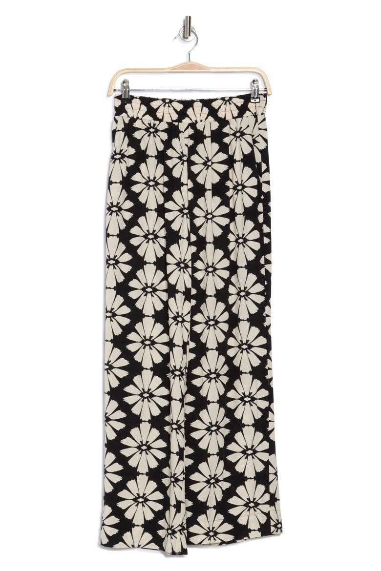 Pull-On Wide Leg Pants, Alternate, color, BLACK