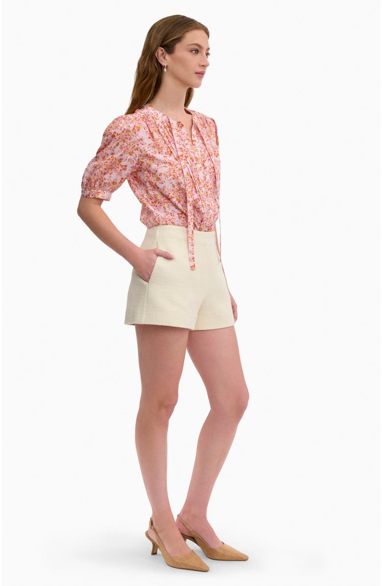 Rebecca Taylor Margot Tweed Short, Alternate, color, Cream