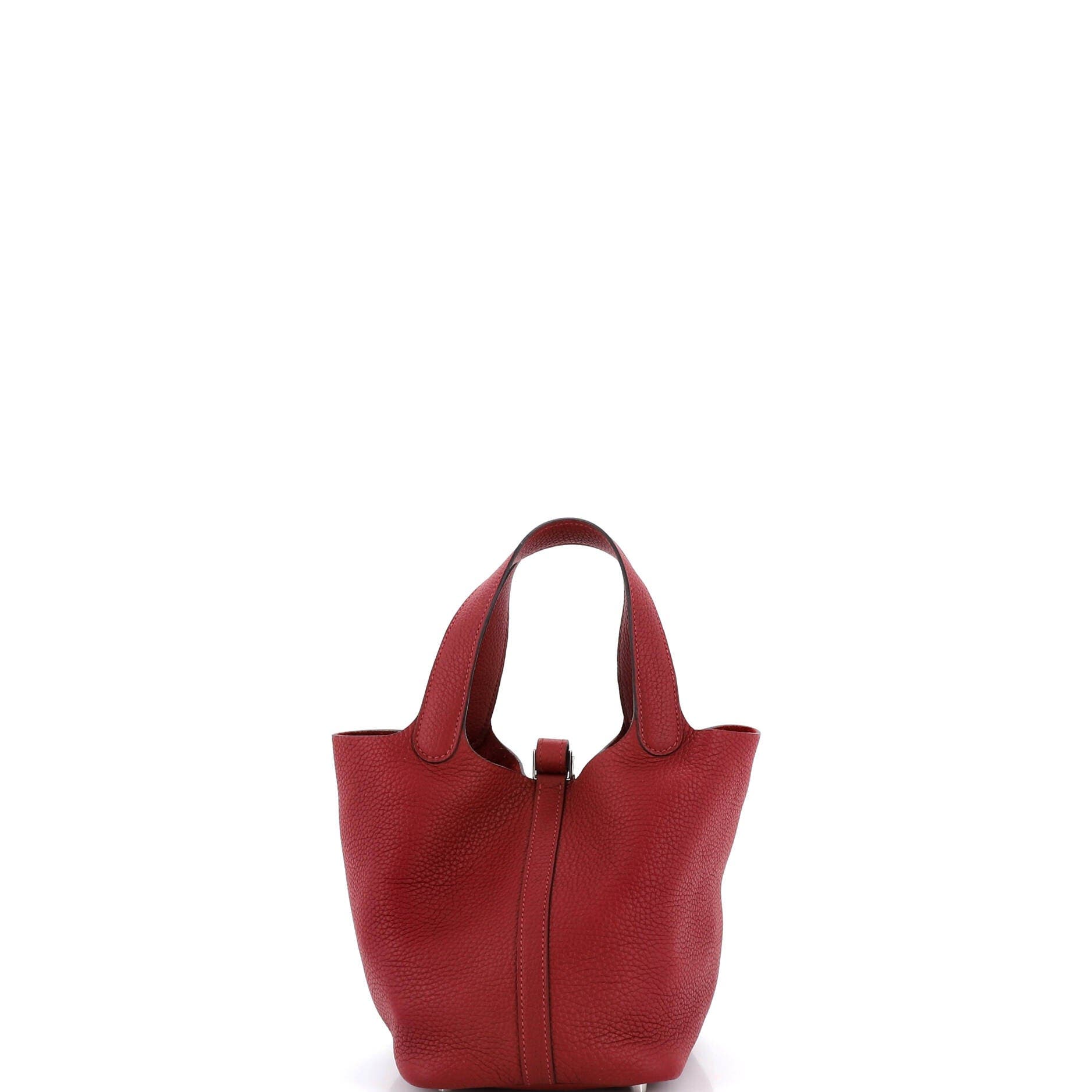 Pre-Owned Hermes Picotin Lock Bag Clemence PM, Alternate, color, Rouge H