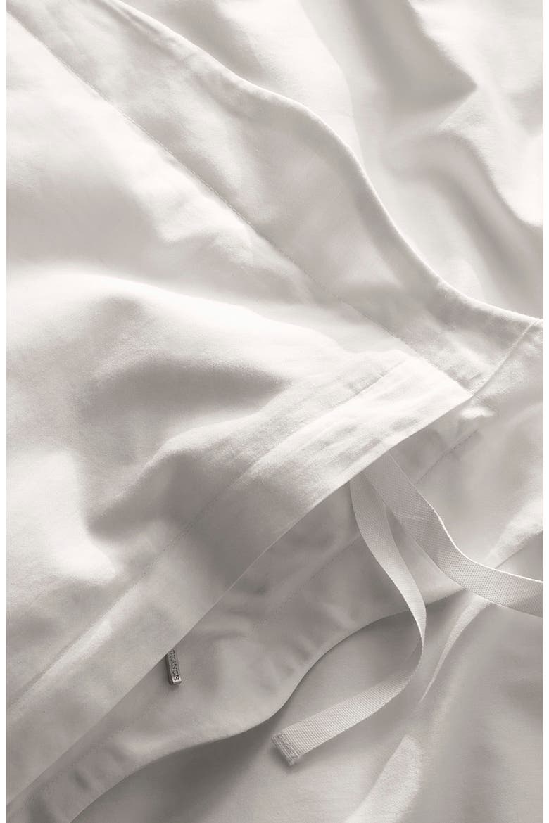 Signature Curved Edge Duvet Cover & Shams Set, Alternate, color, WHITE/ WHITE
