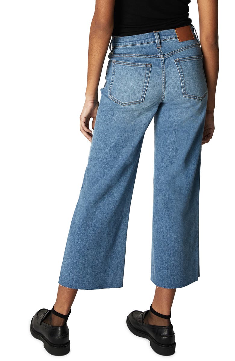 Unpublished Greta Larchmont High Waist Wide Leg Crop Jeans, Alternate, color, 