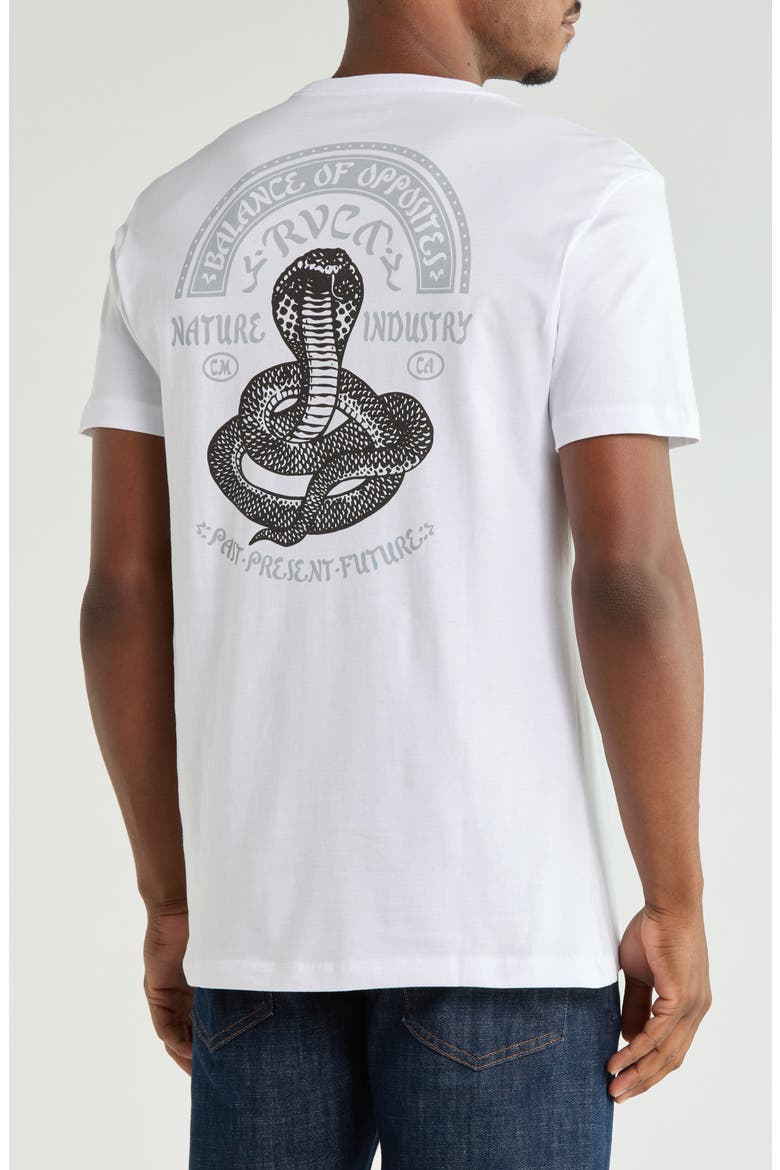 Snake Charmer Cotton Graphic T-Shirt, Alternate, color, WHITE