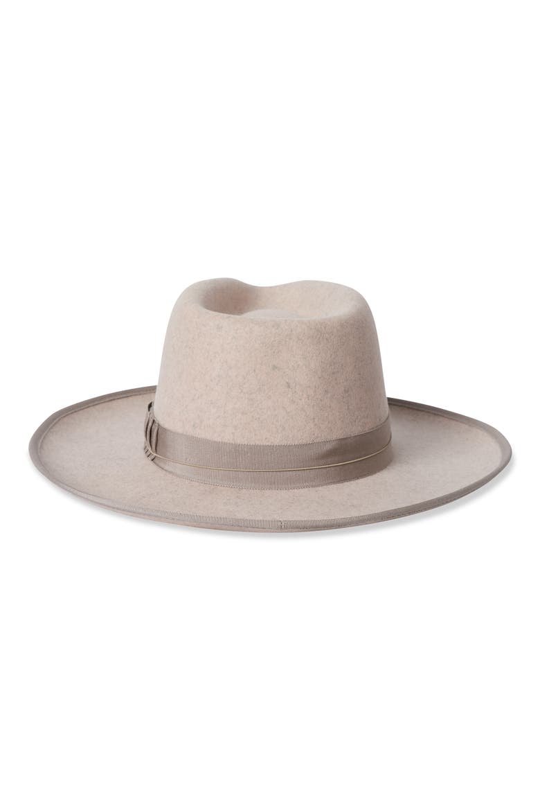 Reno Felted Wool Fedora, Alternate, color, OATMEAL