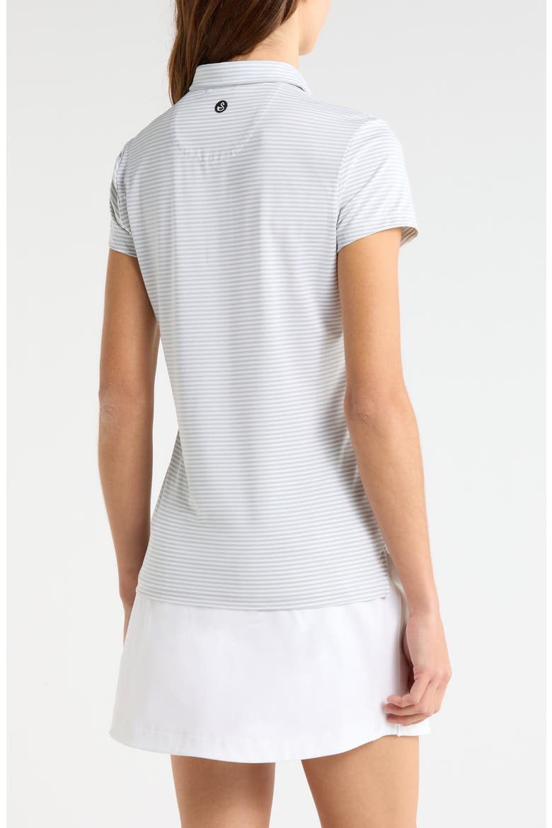 Kayla Polo Top, Alternate, color, GLACIER WHITE