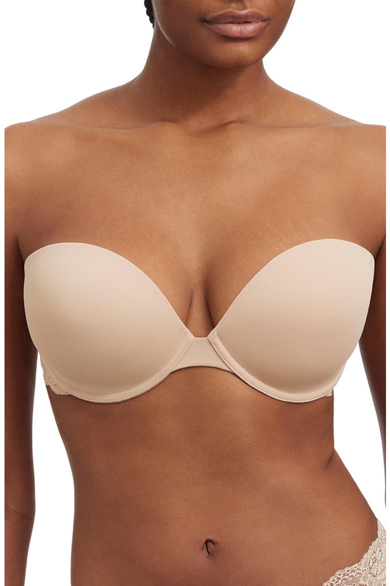 Goddess Convertible Strapless Bra, Main, color, Cashmere