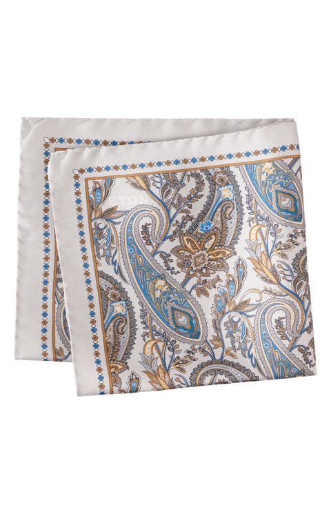 Paisley Silk Pocket Square