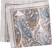 Eton Paisley Silk Pocket Square