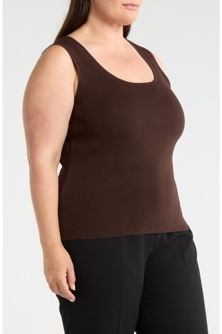 Scoop Neck Sweater Tank, Alternate, color, ESPRESSO