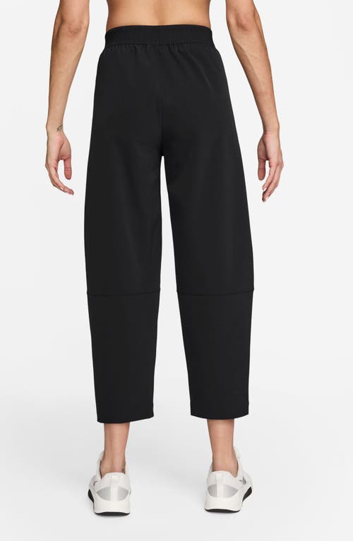 Nike 24.7 Perfectstretch Dri-fit High Waist Loose Barrel-leg Pants In Black