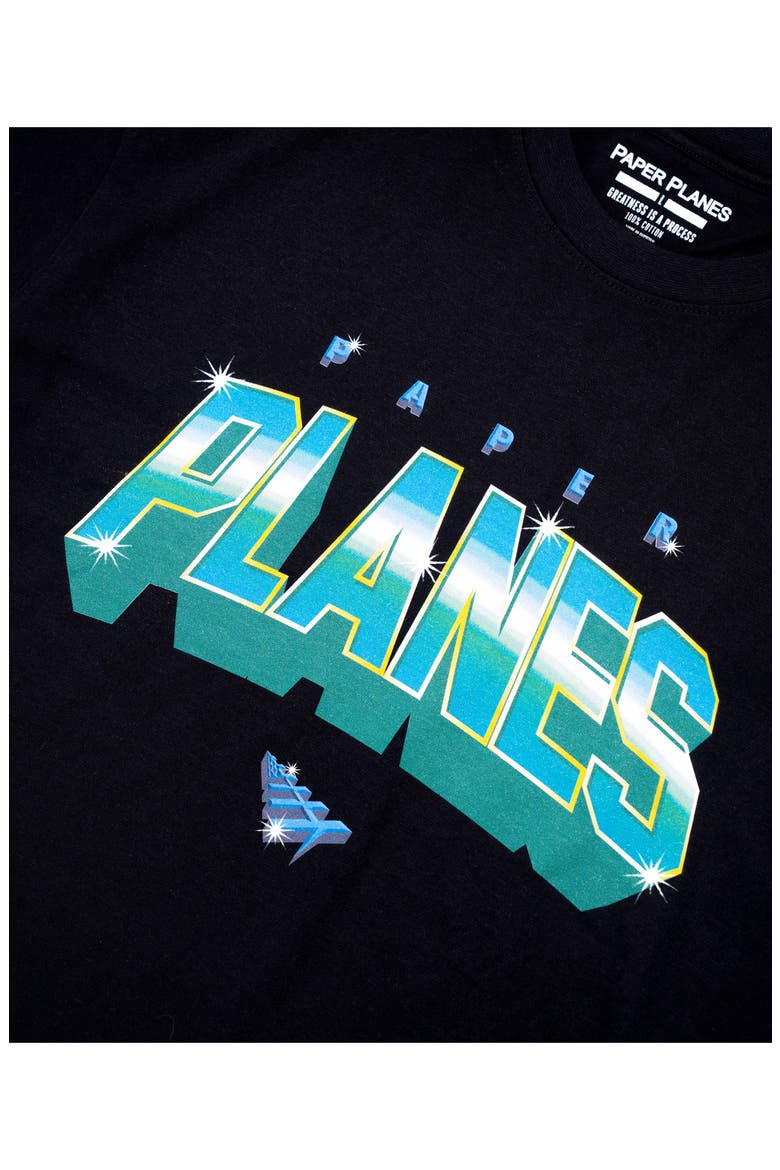 Planes Galaxy Cotton Graphic T-Shirt, Alternate, color, WASHED BLACK