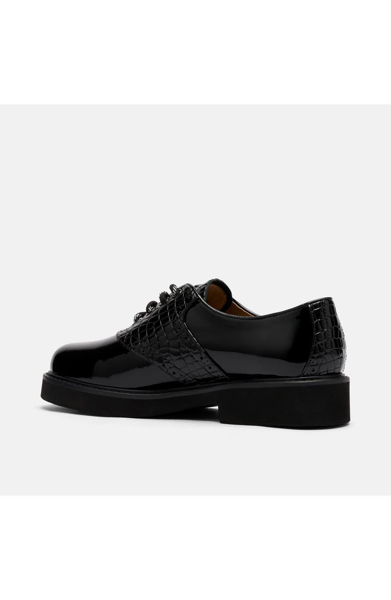 MARC NOLAN Demi Calf Leather Lug Oxfords, Alternate, color, Black