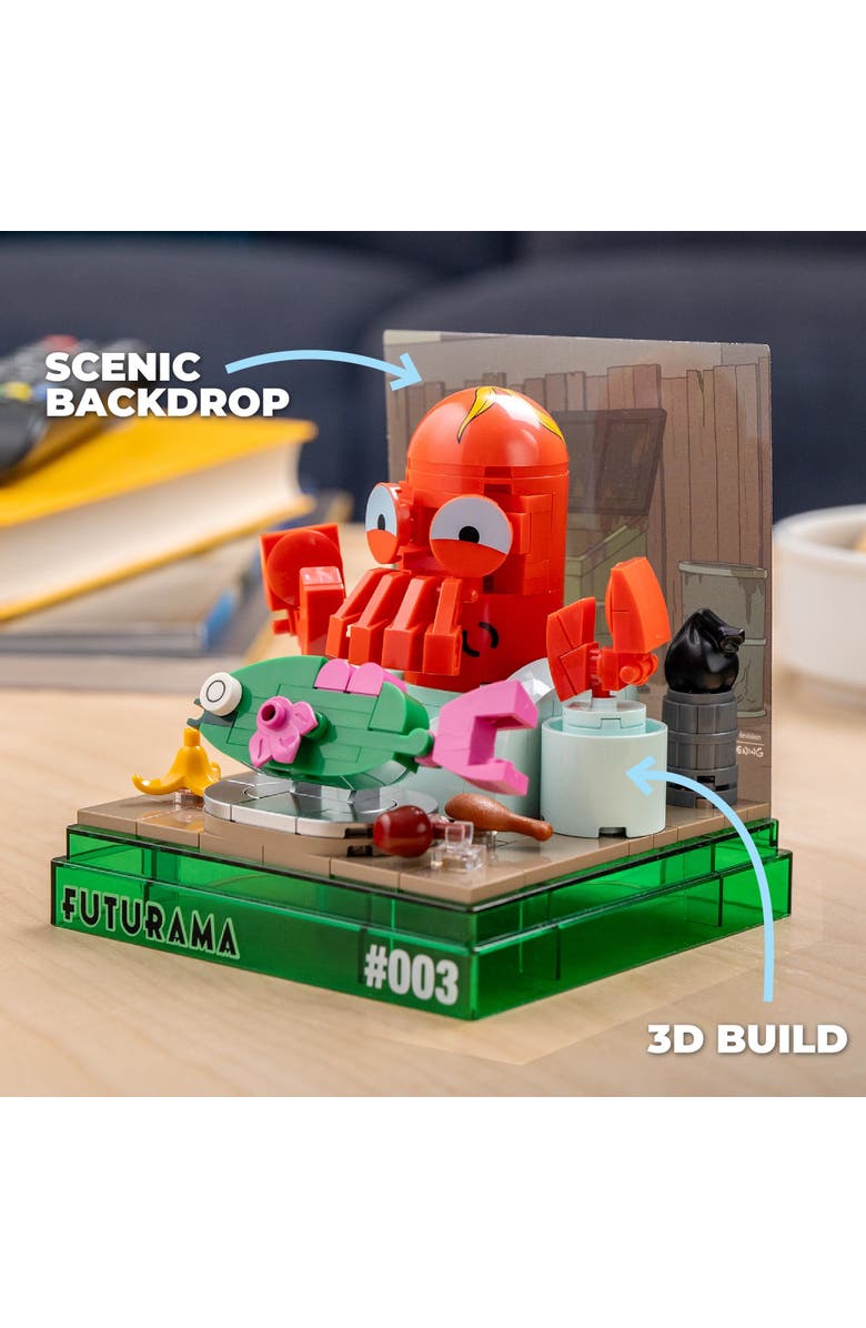 Brickcraft Futurama Dr. Zoidberg BOX! #003 Building Set, Alternate, color, Red