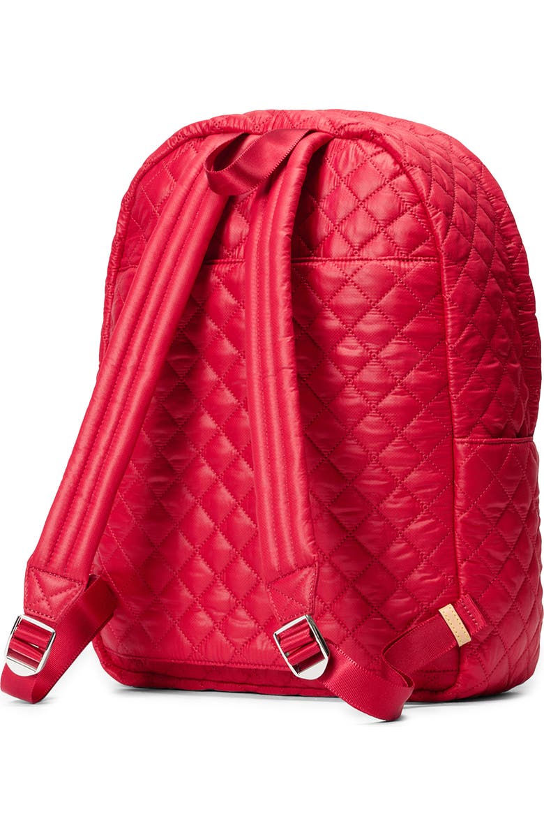 MZ Wallace Metro Deluxe Quilted Nylon Backpack, Alternate, color, Apple
