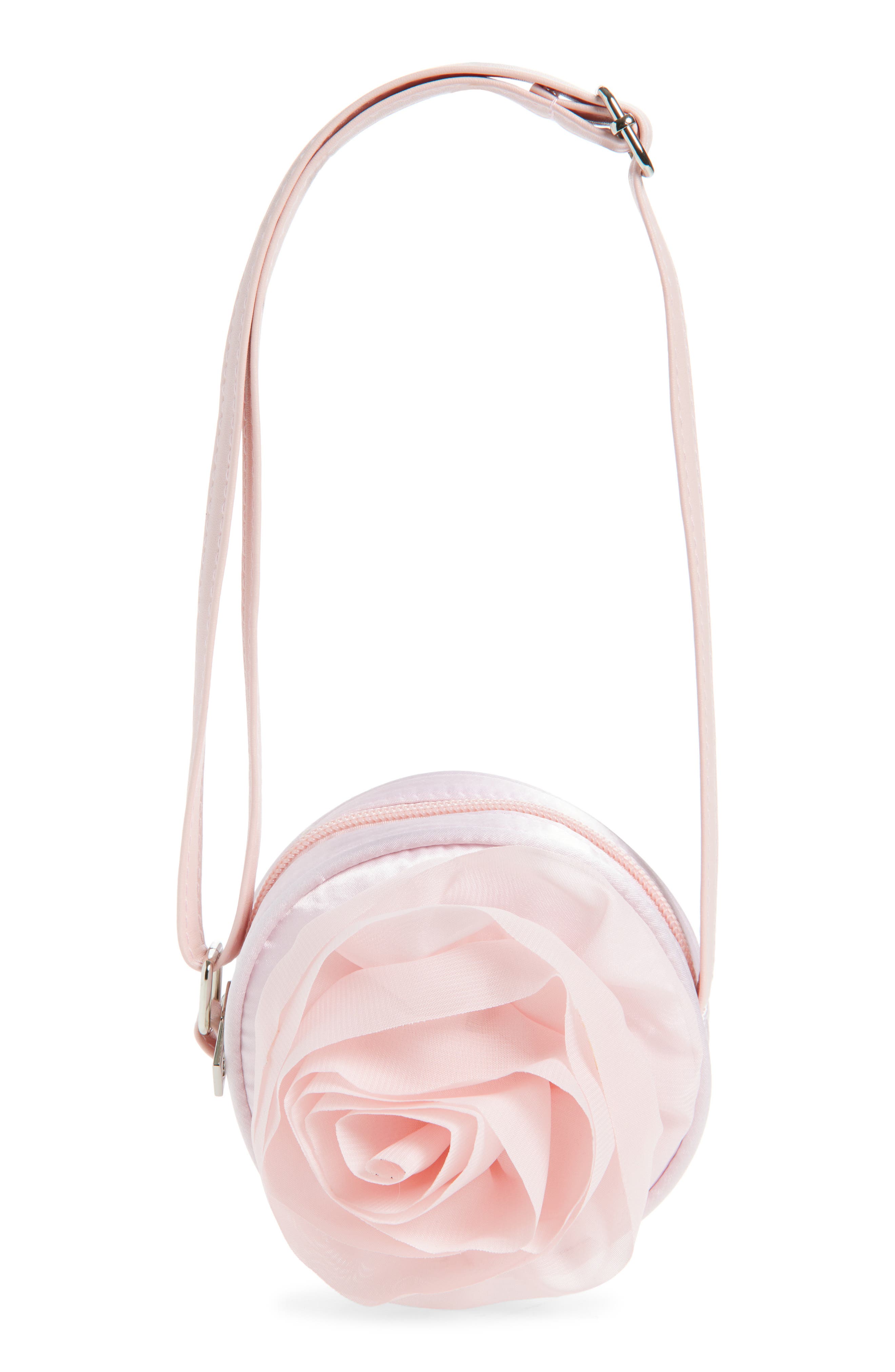 Ruby & Ry Kids' Rosette Round Crossbody Bag in Pink 