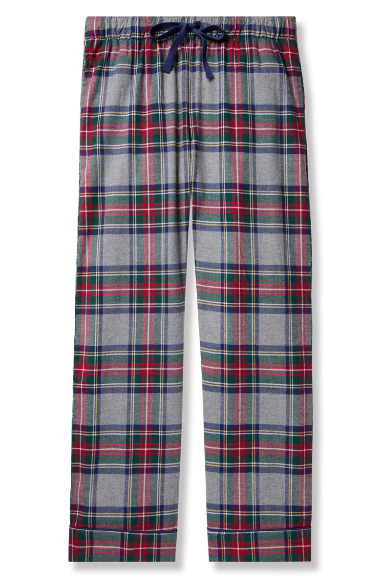 Petite Plume Westminster Tartan Cotton Pajama Pants, Alternate, color, 