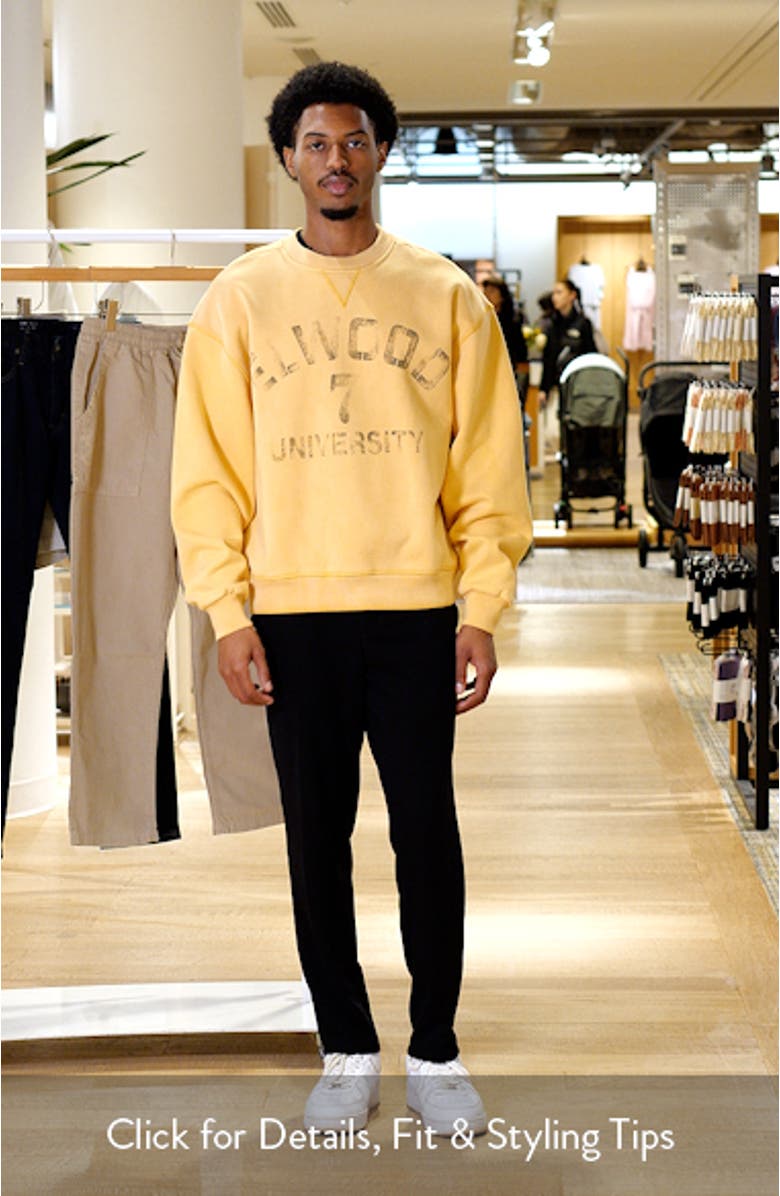 University Crewneck Graphic Sweatshirt
