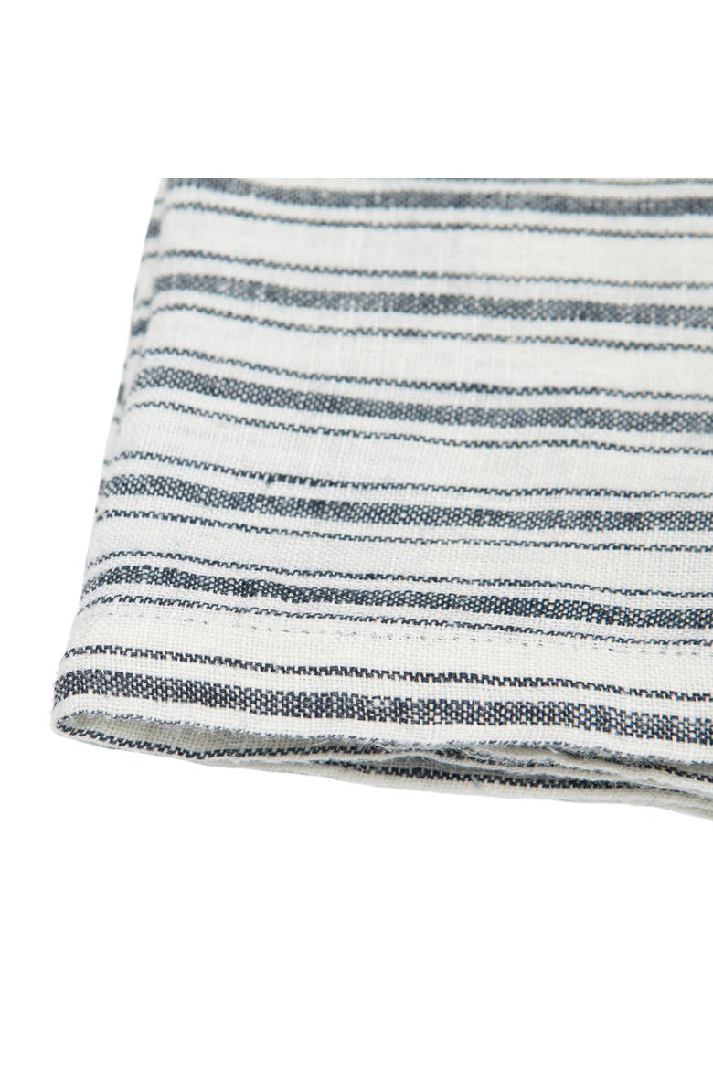 Boat Stripe Linen Towels - Set of 2, Alternate, color, White/Blue 20" x 30"