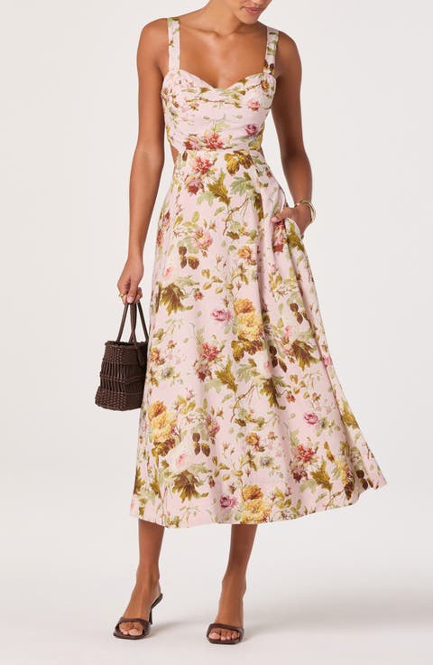 Ciana Floral Tie Strap Dress