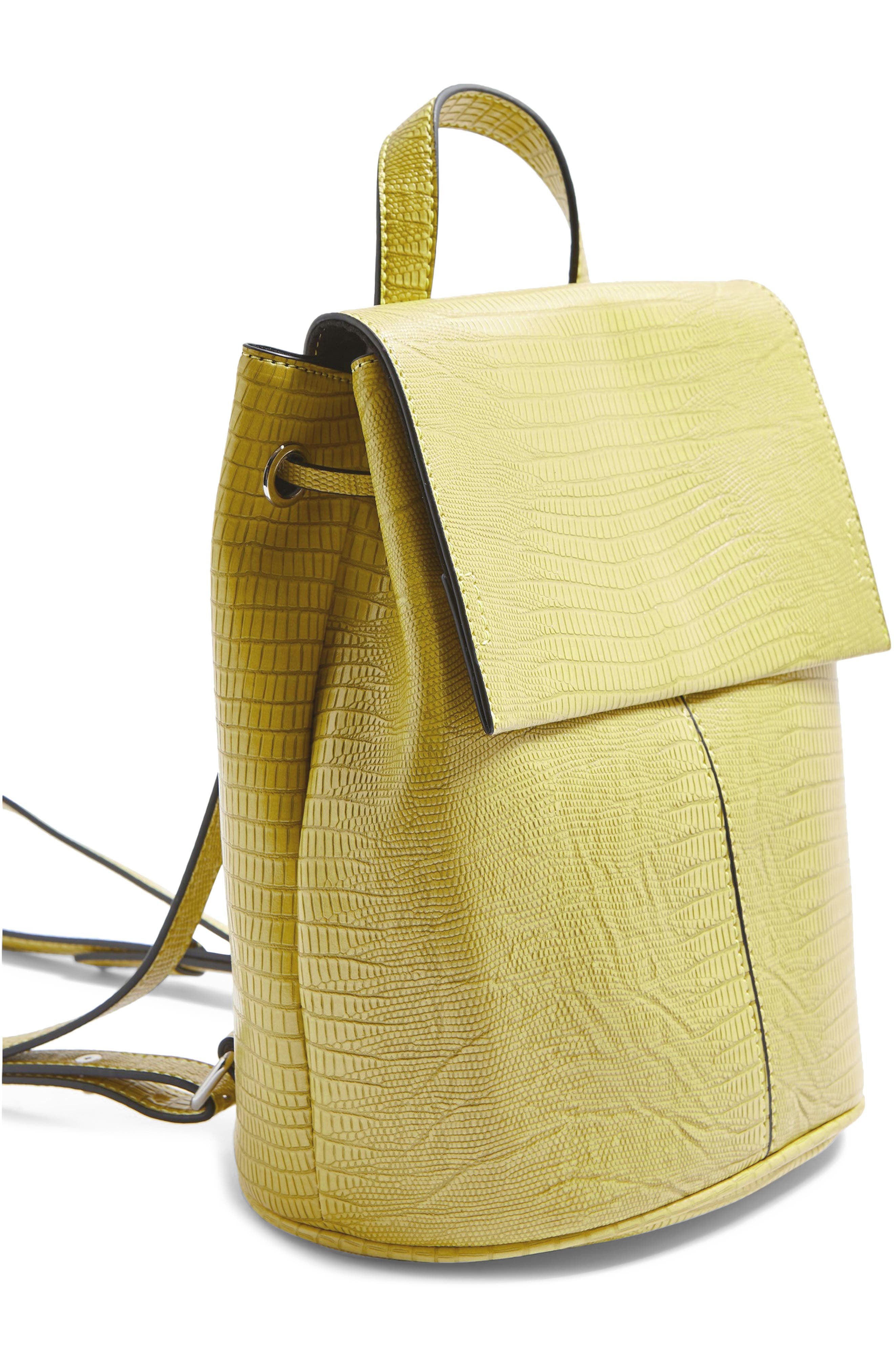Topshop Ellis Flap Backpack, Alternate, color, 
