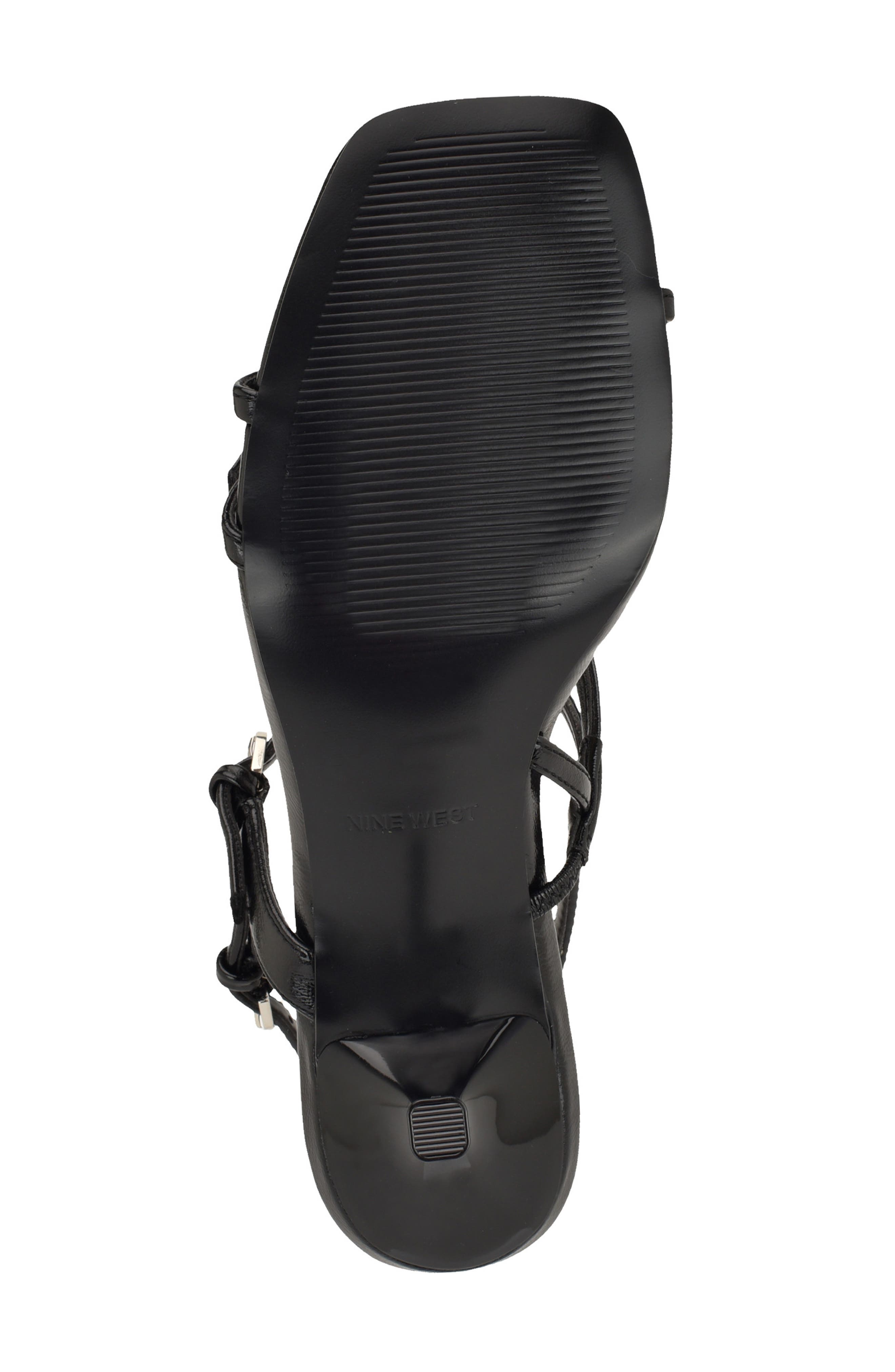 Nine West Hayla Strappy Sandal, Alternate, color, Black