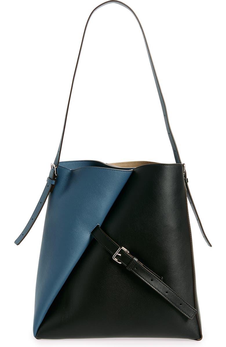 Marni Reverse Leather Hobo Bag, Main, color,