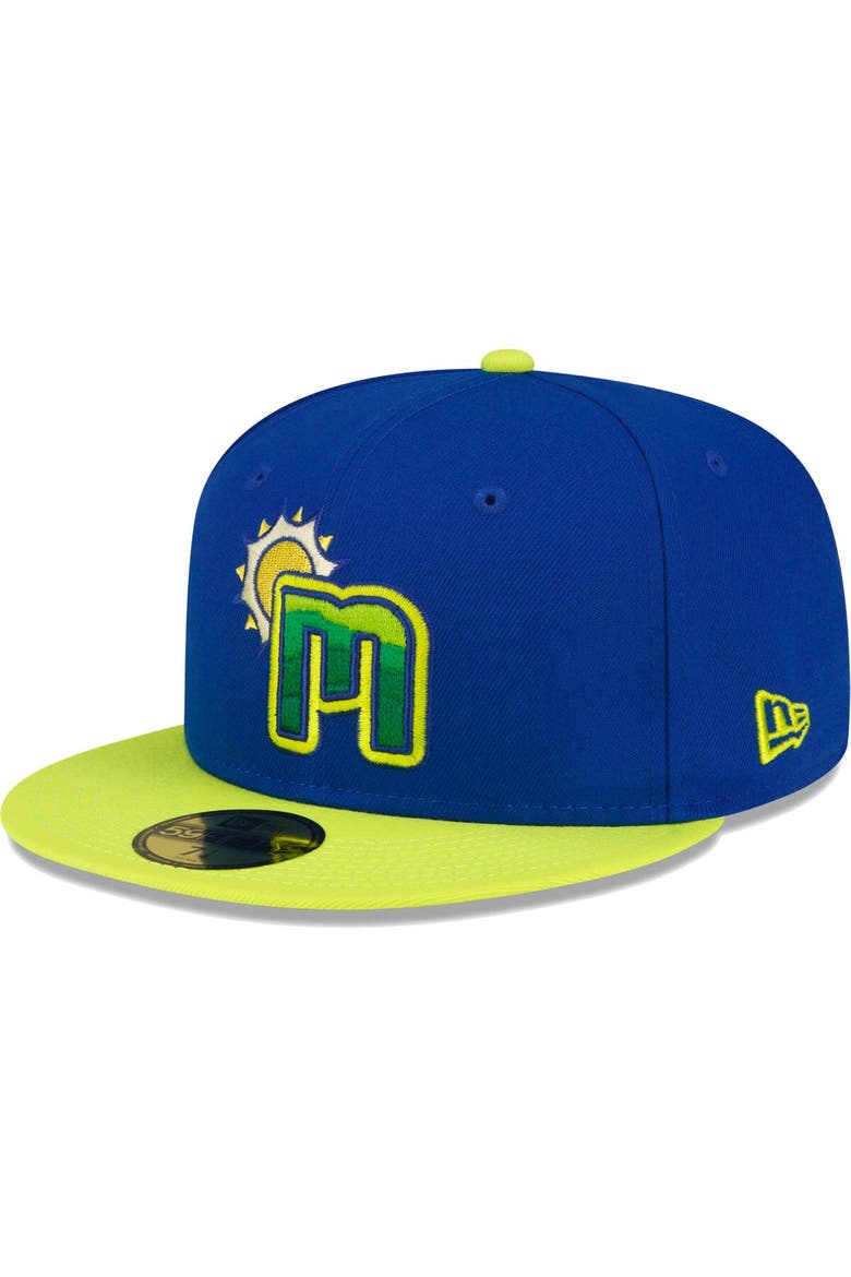 Men's New Era Blue Chattanooga Lookouts Copa De La Diversion 59FIFTY Fitted Hat, Main, color, Blue