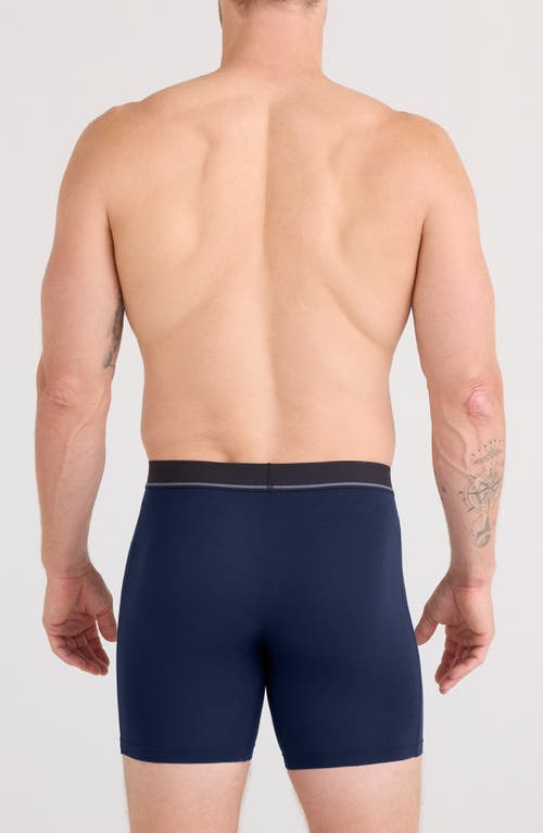 Saxx Essential Assorted 3-pack Cotton Blend Boxer Briefs In Red