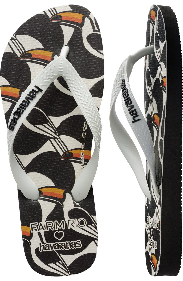 Havaianas x FARM Rio Toucabana Flip Flop, Alternate, color,