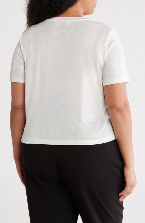 Renee C Metallic Crewneck T-shirt