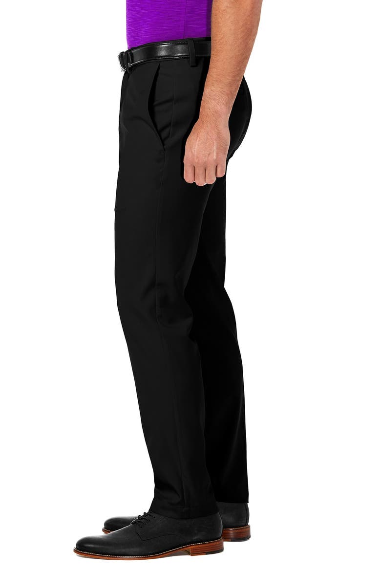 Cool 18® PRO Slim Fit Flat Front Pant, Alternate, color, BLACK