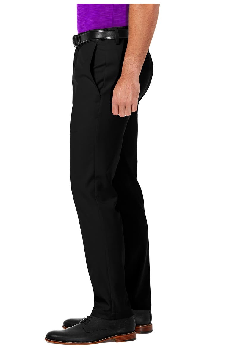 HAGGAR Cool 18<sup>®</sup> PRO Slim Fit Flat Front Pant, Alternate, color, Black