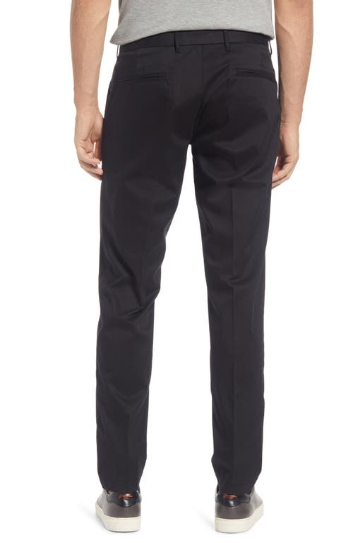 Nordstrom Slim Fit Coolmax® Flat Front Performance Chinos In Black