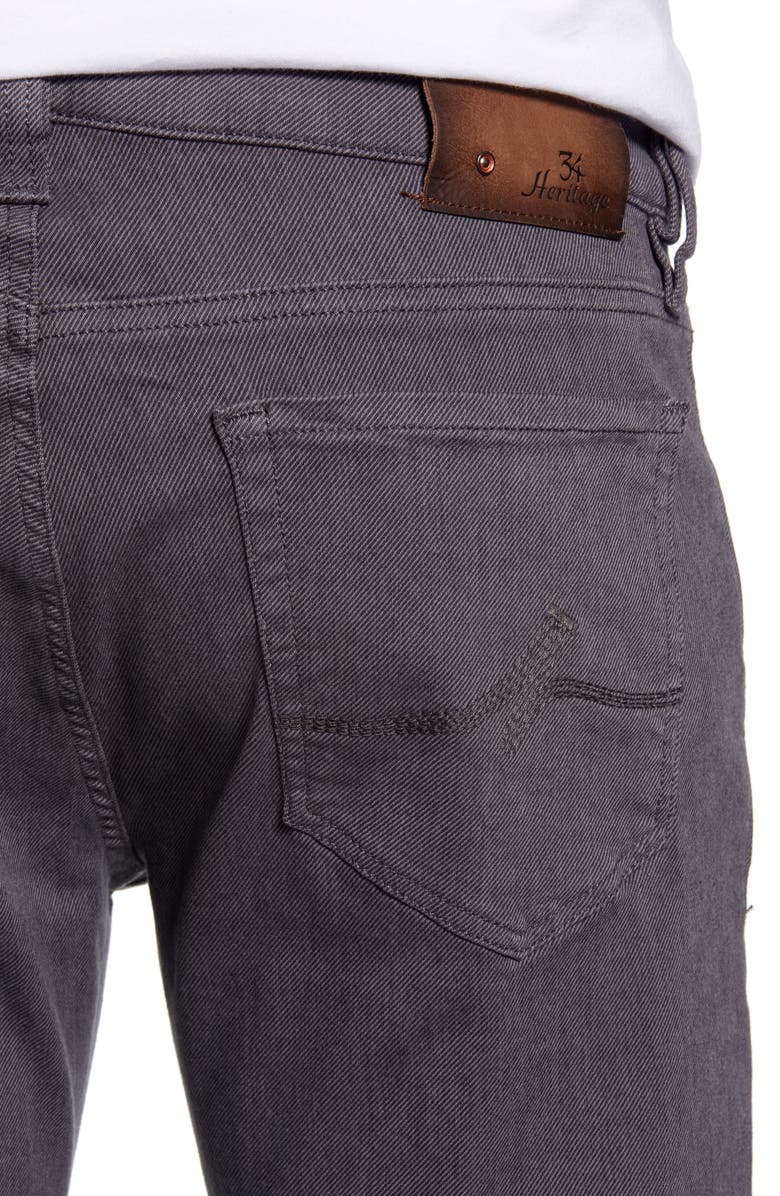 34 Heritage Courage Straight Leg Jeans, Alternate, color, Grey Diagonal