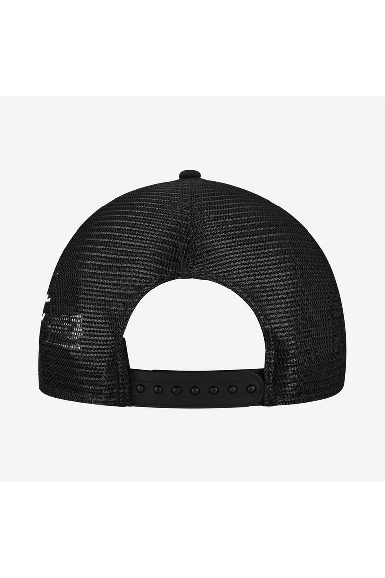 Men's New Era Black Detroit Lions City Script 9FORTY A-Frame Adjustable Hat, Alternate, color, Black