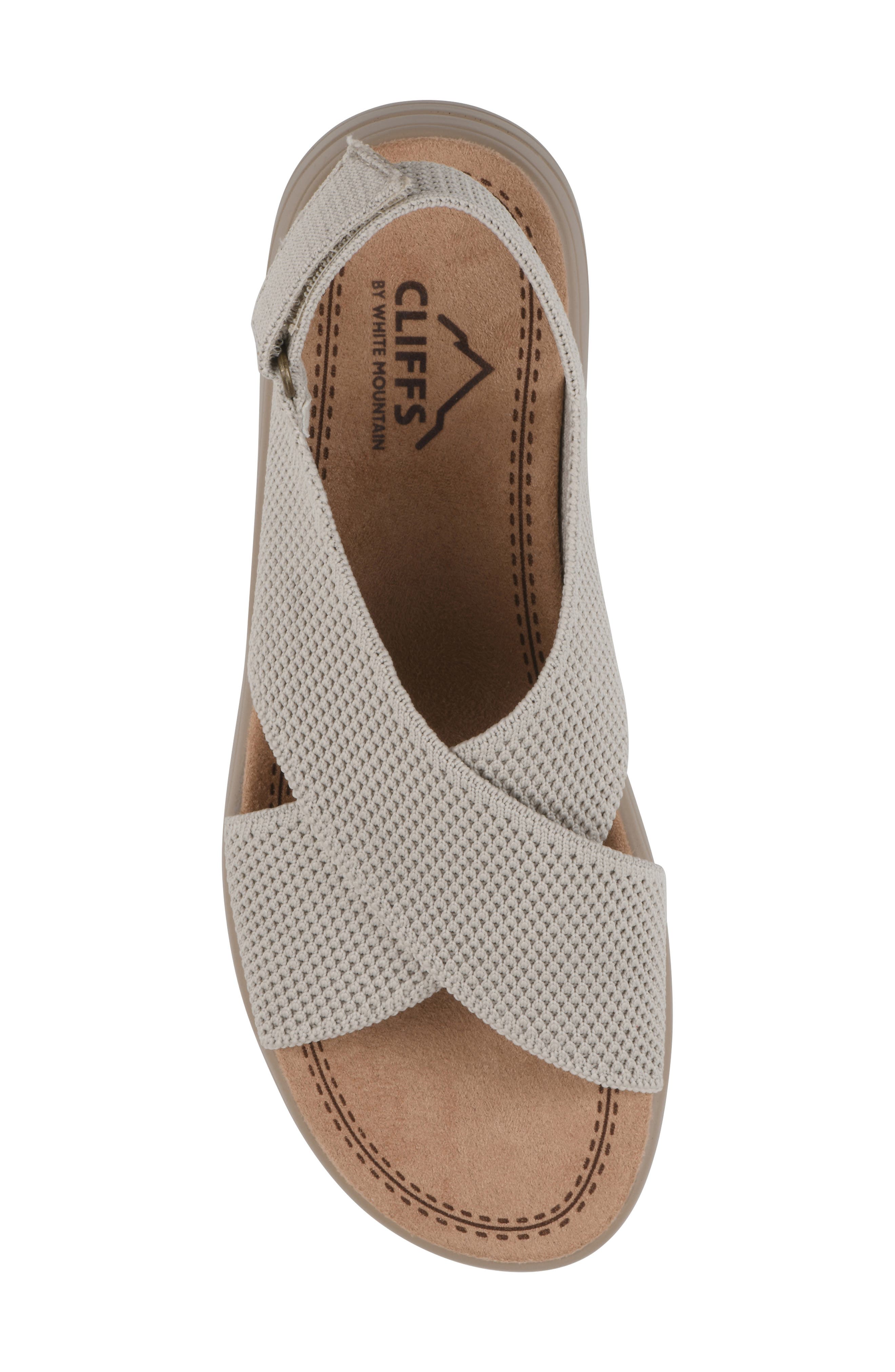 Harleen Flatform Slingback Sandal, Alternate, color, OFF WHITE/ FABRIC