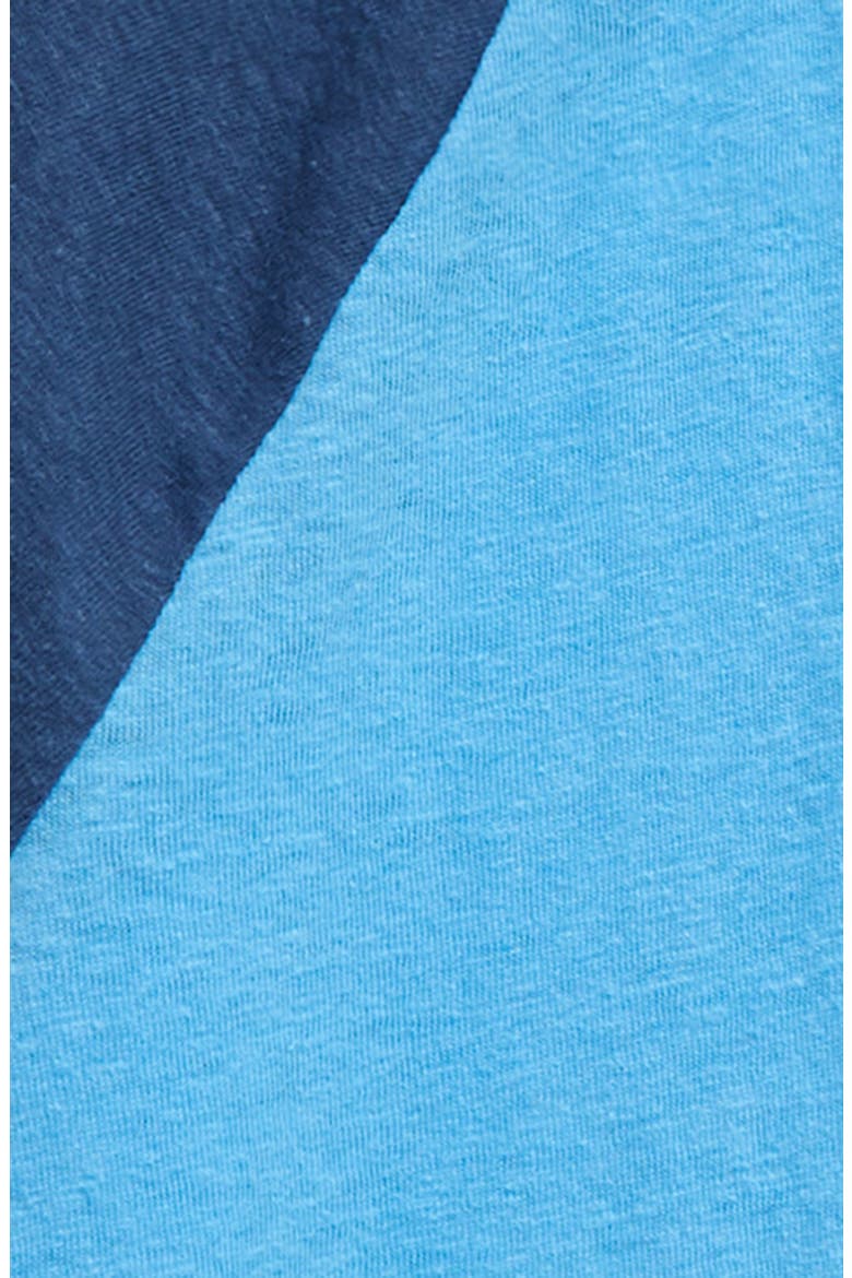 Kids' Baseball T-Shirt, Alternate, color, BLUE MAYA- NAVY PEACOAT