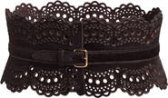 Alaïa Vienne Calf Hair Wide Bustier Belt