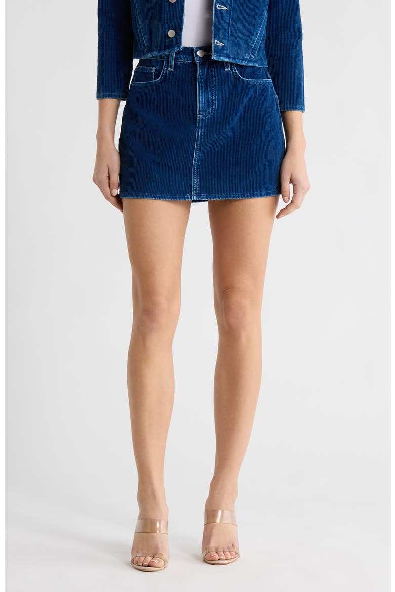 Paris Corduroy Miniskirt, Main, color, LAPIS BLUE