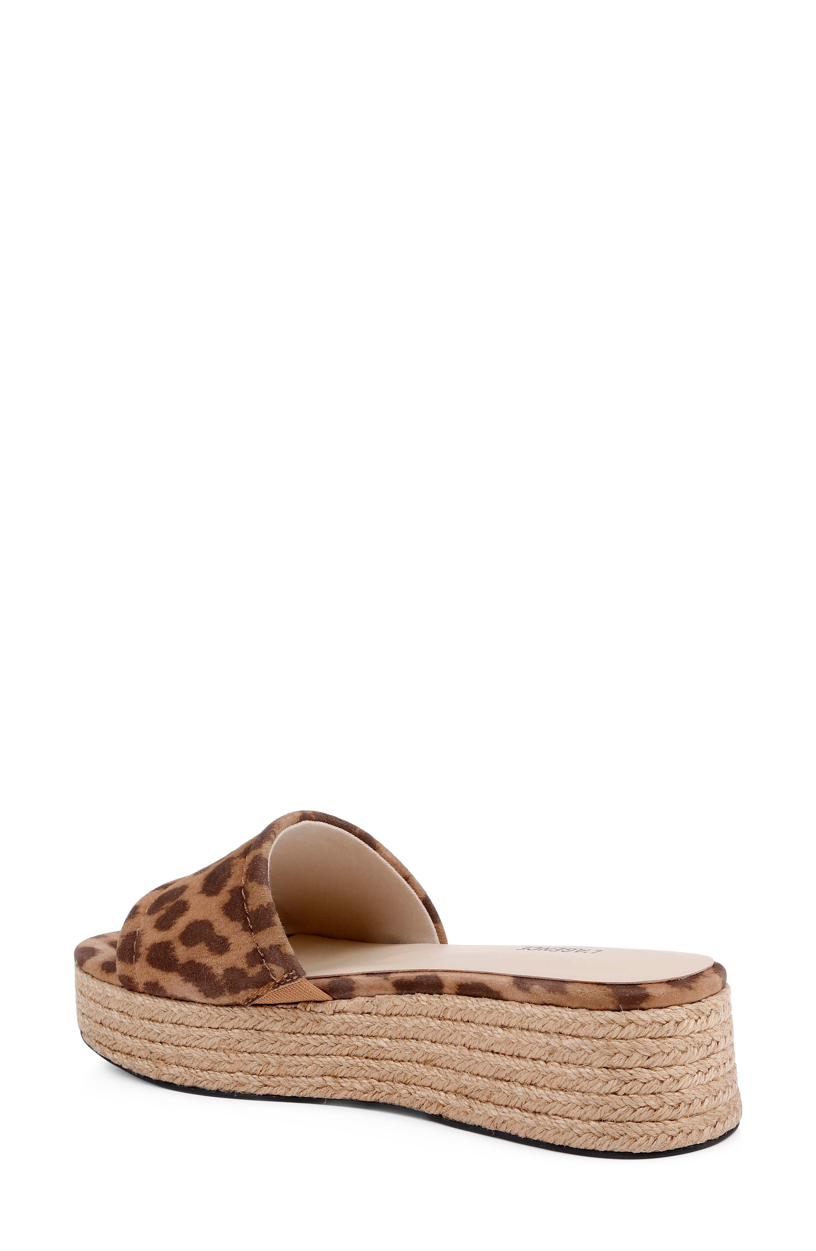 L'AGENCE Ramani Espadrille Platform Wedge Slide Sandal, Alternate, color, 