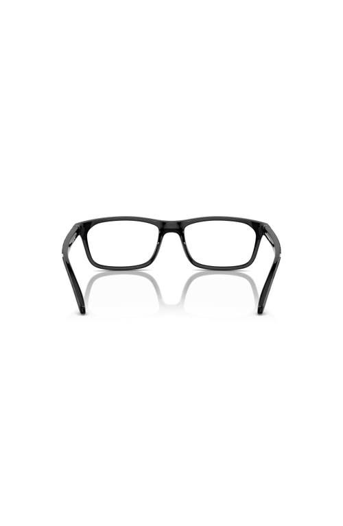 Arnette 52mm Rectangle Optical Glasses In Black