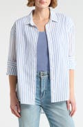 Melrose and Market Stripe Button-Up Shirt
