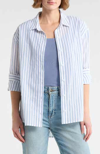 Melrose and Market Stripe Button-Up Shirt