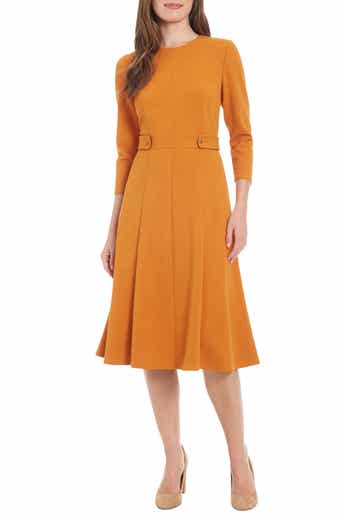 London Times Seamed Midi Dress
