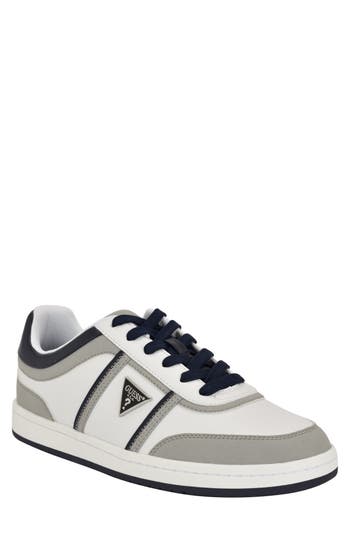 Guess Lasen Sneaker In Medium Grey/white