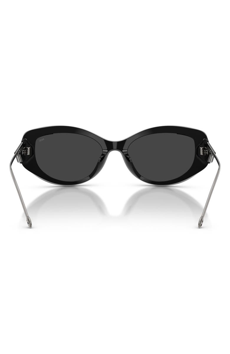 DIESEL<sup>®</sup> Geck-D 54mm Oval Sunglasses, Alternate, color, Black/ Grey Silver Mirror