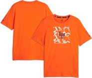 PUMA Men's Puma  Orange Manchester City FtblCore Graphic T-Shirt